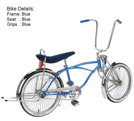 Blue Low Rider Bicycle